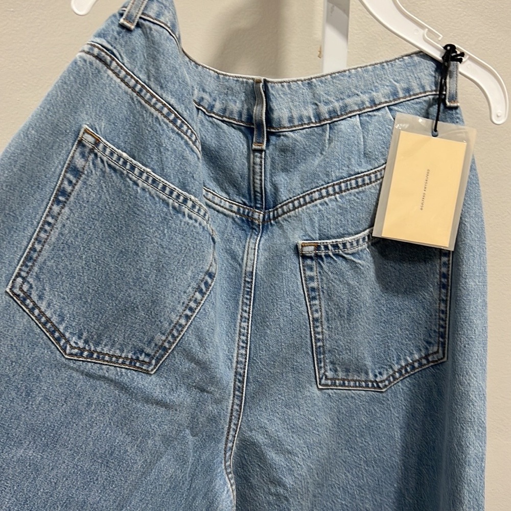GRLFRND Chloe High Rise Pleated Wide Leg Jeans in Sawtelle Size 23 - Picture 10 of 10